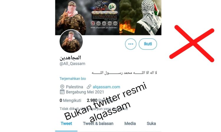 Awas! Akun Twitter Brigade Al-Qassam hoax - Turkinesia