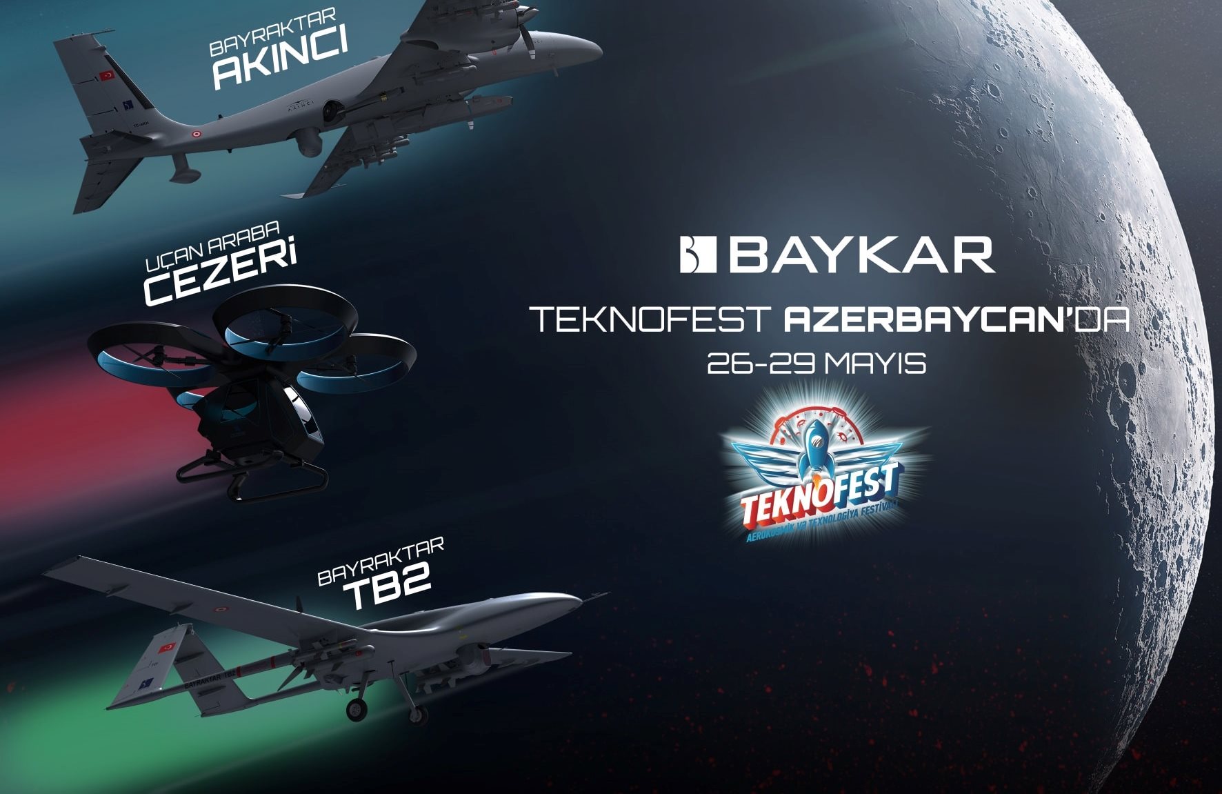 Turki pamer drone Bayraktar TB2 di Teknofest Azerbaijan